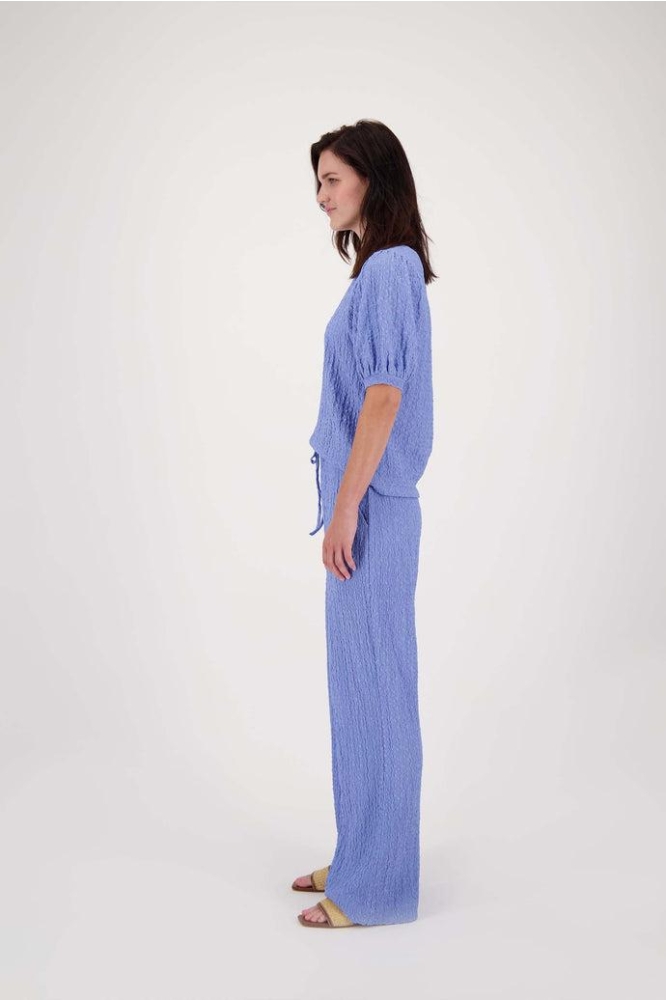 POFMOUW TOP VAN CRINKLE STOF 0304 164 2015 LAVENDERBLAUW
